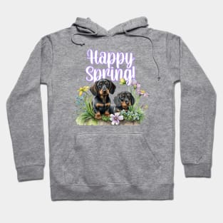 Happy Spring Dachshund 2 Hoodie